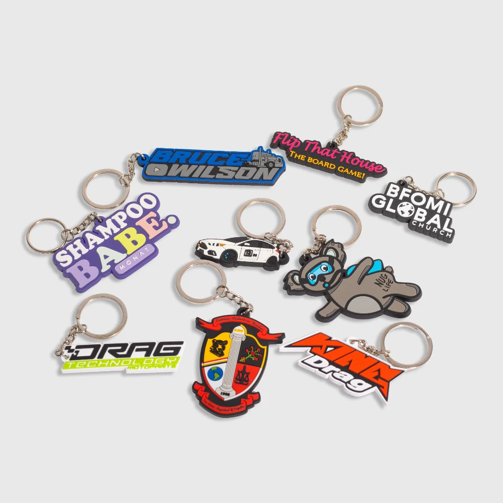 Llaveros personalizados de goma - Vista 2