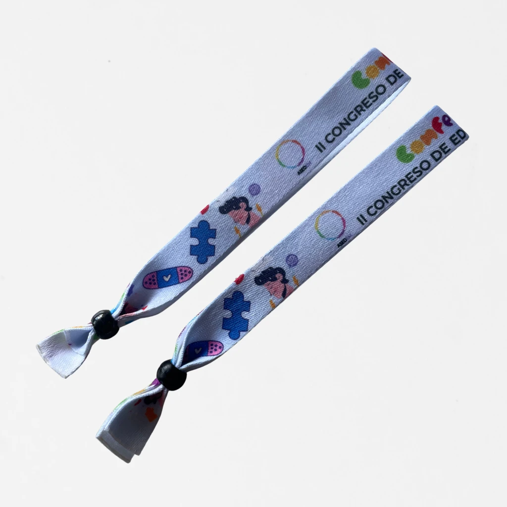 Pulseras sublimadas baratas personalizado con logo de empresa - Wyapromo
