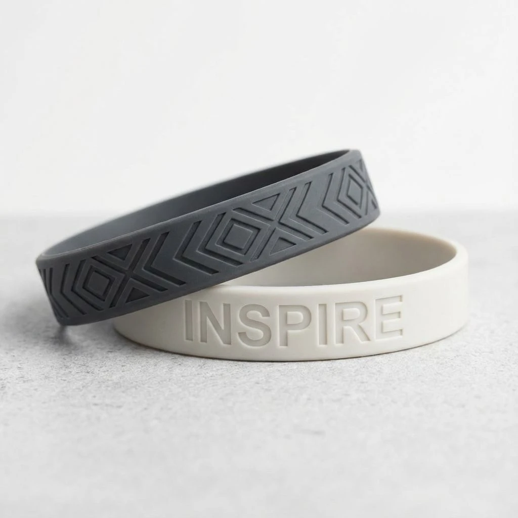 Pulseras de silicona personalizadas bajo relieve - Vista 2