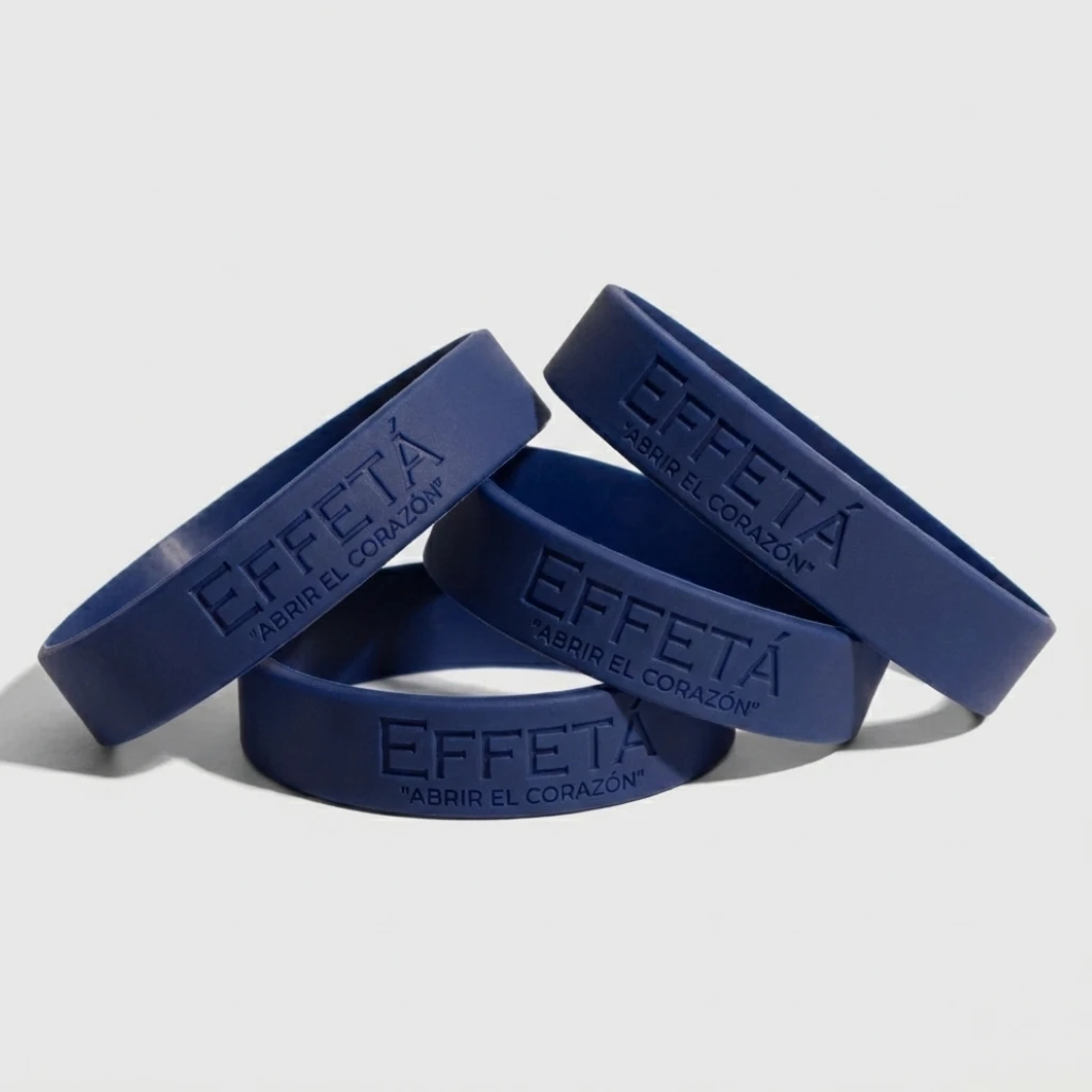 Pulseras de silicona personalizadas bajo relieve - Vista 3