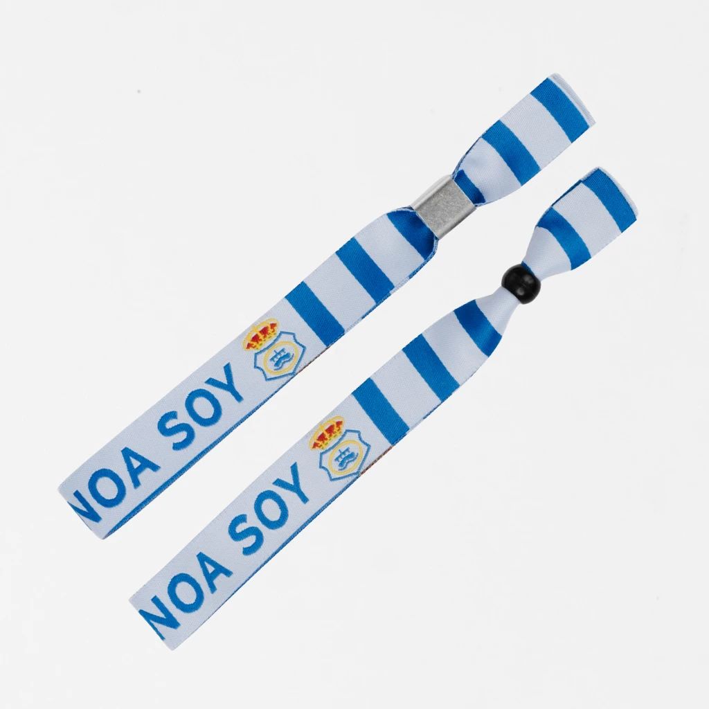 Pulseras de tela personalizadas baratas personalizado con logo de empresa - Wyapromo
